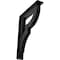 Ekena Millwork Bradford Wrought Iron Bracket, (Triple center brace), Powder Coated Black 2"W x 10"D x 12"H BKTM02X10X12TBR - alternate 1